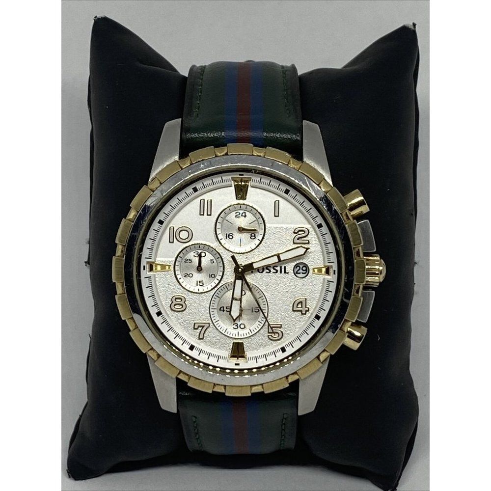 Fossil Dean FS4795 Men's Black Leather Analog Dial